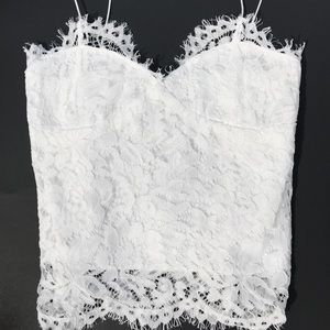 White lace top